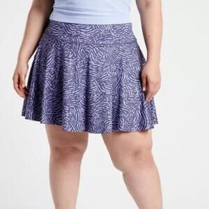 ATHLETA Ace Printed Tennis Skort Fiji Medieval Violet 3X